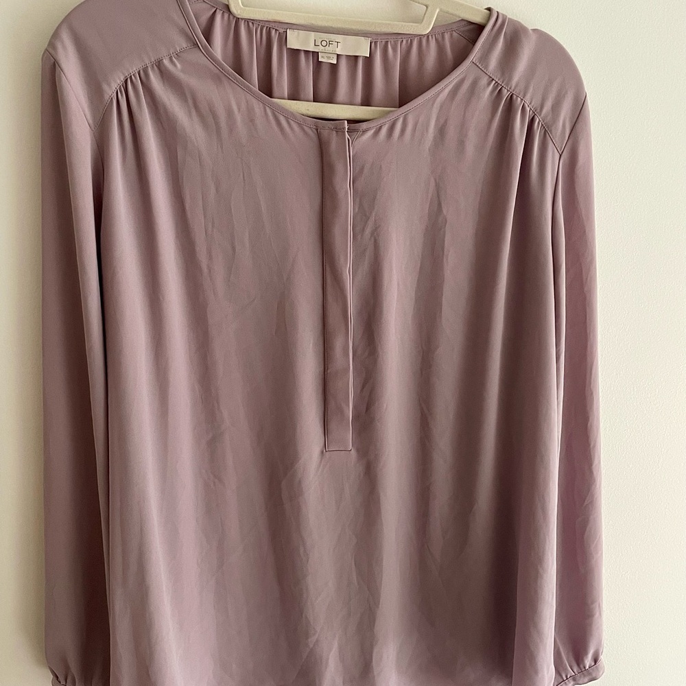 LOFT Soft Purple Blouse